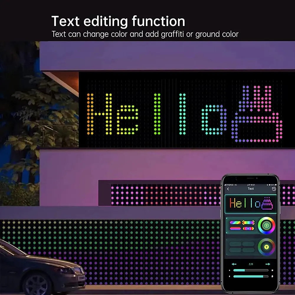 Marlenen® LED Colorful APP Customized Light Curtain