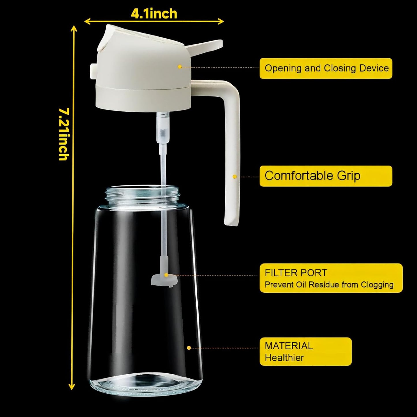 Marlenen Oil Dispenser And Oil Sprayer