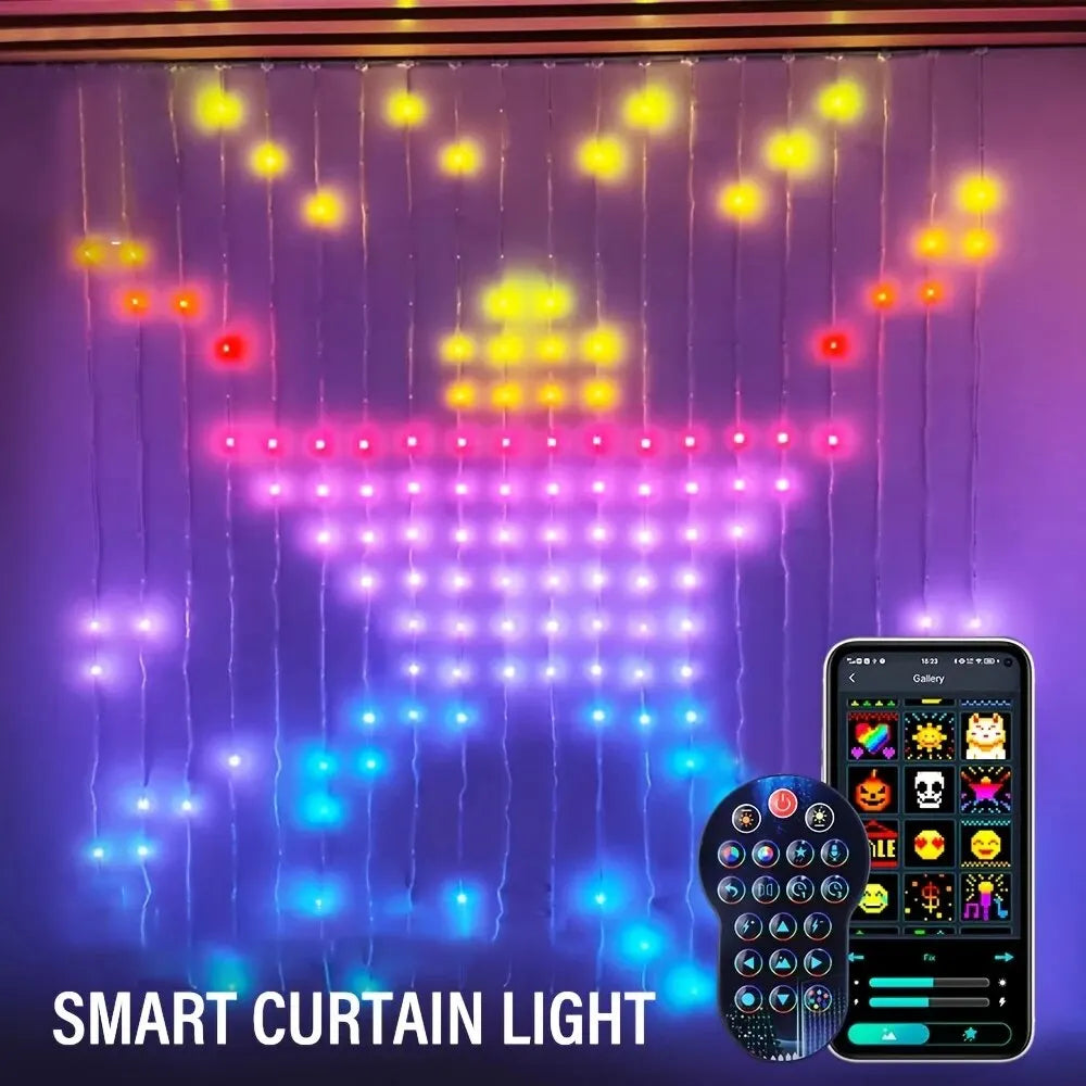 Marlenen® LED Colorful APP Customized Light Curtain