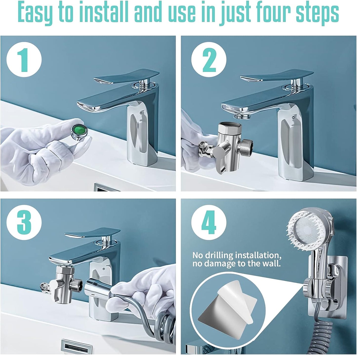 3-in-1 Multifunctional Faucet Converter (for all faucets)