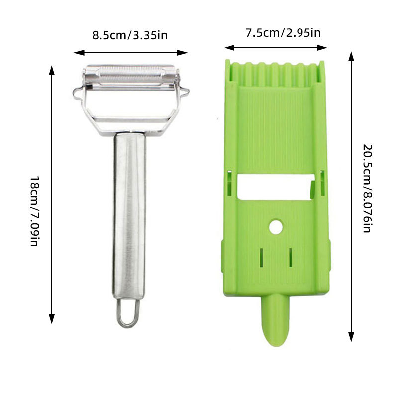 Multifunctional Dual-Blade Peeler + Cutting Board