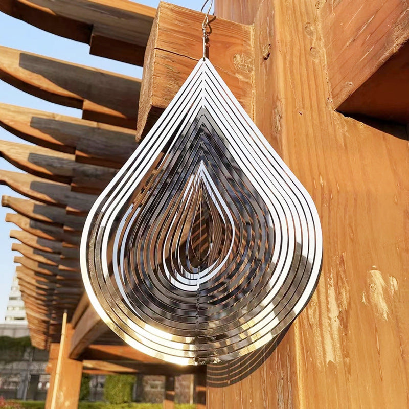 Water Drop 3D Rotating Reflective Wind Chime