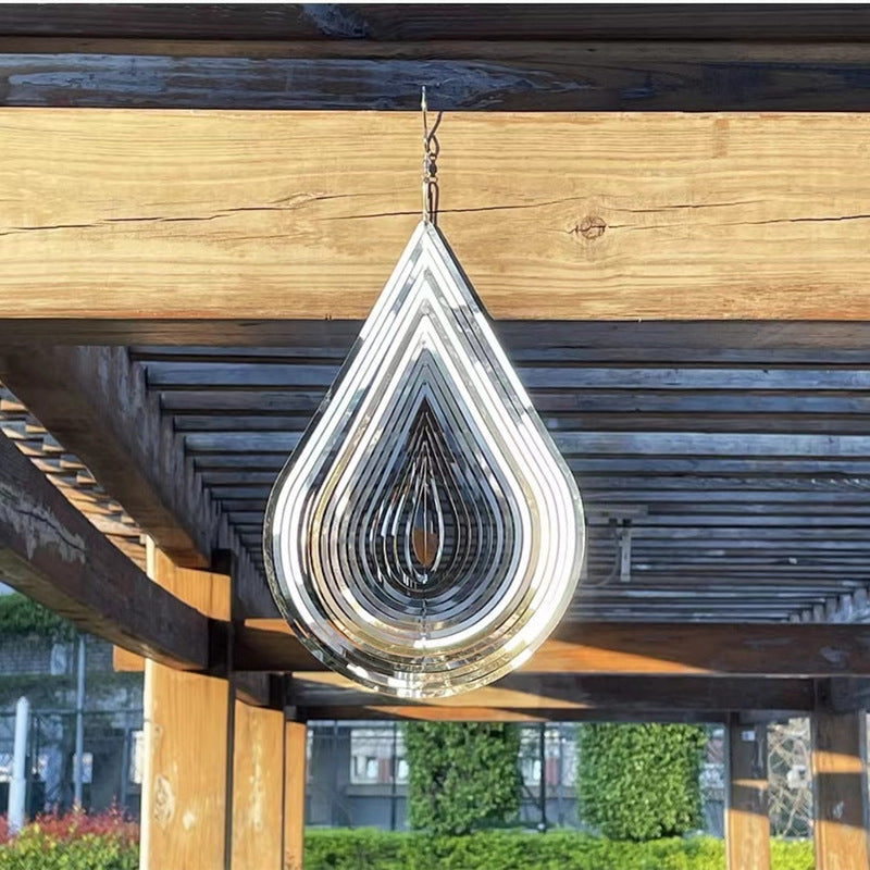 Water Drop 3D Rotating Reflective Wind Chime