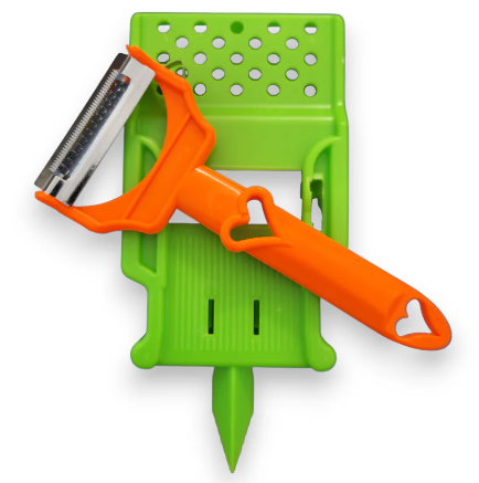 Multifunctional Dual-Blade Peeler + Cutting Board